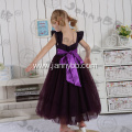 girl purple lace princess dress